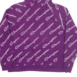 CHAMPION Womens Purple Hoodie XL