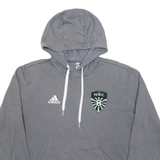 ADIDAS Northshore Youth Soccer Club Mens Grey Hoodie USA L