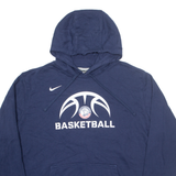 NIKE Life Christian Academy Basketball Mens Blue Hoodie XL