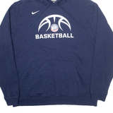 NIKE Life Christian Academy Basketball Mens Blue Hoodie XL