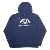 NIKE Life Christian Academy Basketball Mens Blue Hoodie XL