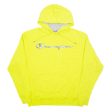CHAMPION Mens Green Hoodie L