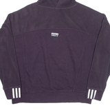 ADIDAS Womens Purple Hoodie UK 14