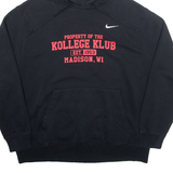NIKE Kollege Klub Wisconsin Mens Black Hoodie USA XL