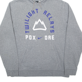 NIKE Twilight Relays Mens Grey Hoodie M