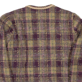 Womens Blazer Coat Purple Check M