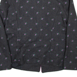 Womens Blazer Coat Black Floral M