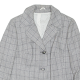 MODEWARTMANN Womens Blazer Coat Black Houndstooth M