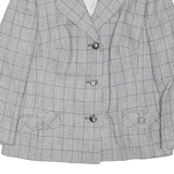 MODEWARTMANN Womens Blazer Coat Black Houndstooth M