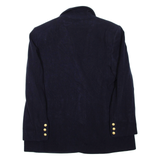 WEINBERG PARIS Womens Blazer Coat Blue Wool L
