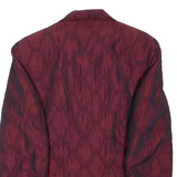 Womens Lined Jacket Maroon Viscose UK 14