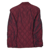 Womens Lined Jacket Maroon Viscose UK 14