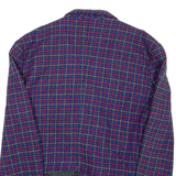 NORTON MCNAUGHTON Cropped Womens Blazer Coat Purple Check M