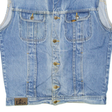 LOIS Mens Denim Gilet Blue L