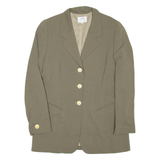 BERNIE MAYR Womens Blazer Coat Green Wool S