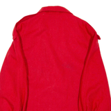 Womens Overcoat Coat Red Wool S