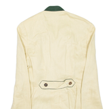 COUNTRY CLASSICS Mens Overcoat Coat Beige Linen XS