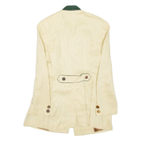 COUNTRY CLASSICS Mens Overcoat Coat Beige Linen XS