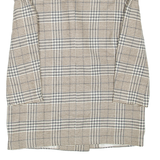 Womens Blazer Coat Brown Wool Check L