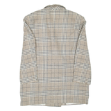 Womens Blazer Coat Brown Wool Check L