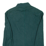 DELMOD Womens Overcoat Coat Green Wool UK 16