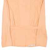 CLAUDINE Belted Womens Overcoat Coat Pink Wool S