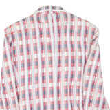 DELMOD Womens Overcoat Coat Pink Check M