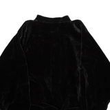 Mens Bomber Jacket Black Velvet XL