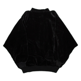 Mens Bomber Jacket Black Velvet XL