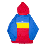 CATHEXeS Mens Windbreaker Jacket Red Nylon Hooded Colourblock M
