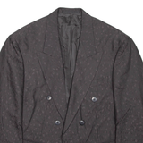 Cropped Womens Blazer Coat Grey Viscose M