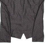 Cropped Womens Blazer Coat Grey Viscose M