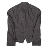 Cropped Womens Blazer Coat Grey Viscose M