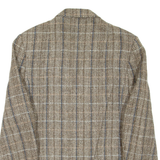 Womens Blazer Coat Brown Wool Check S