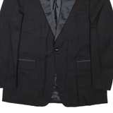 VERSINI Mens Blazer Coat Black L