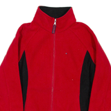 TOMMY HILFIGER Mens Fleece Jacket Red S