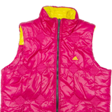 ADIDAS Reversible Womens Puffer Gilet Pink UK 18