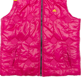ADIDAS Reversible Womens Puffer Gilet Pink UK 18