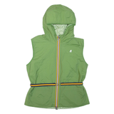 K-WAY Reversible Belted Womens Gilet Green Hooded L