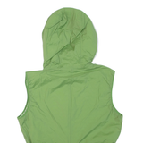 K-WAY Reversible Belted Womens Gilet Green Hooded L