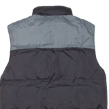 Reversible Mens Puffer Gilet Black Nylon XL
