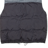Reversible Mens Puffer Gilet Black Nylon XL