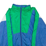 METALOR Mens Track Jacket Blue Colourblock M