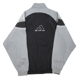 ADIDAS Womens Track Jacket Grey Colourblock L