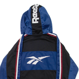 REEBOK Mens Track Jacket Black Hooded S