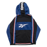 REEBOK Mens Track Jacket Black Hooded S