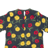 SAG HARBOR Womens Printed Top Black Floral M