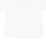 Womens Blouse White V-Neck M