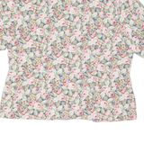 Womens Printed Blouse Pink Floral L