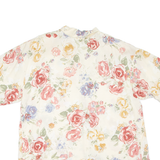 YESSICA Womens Printed Blouse Yellow Floral XL